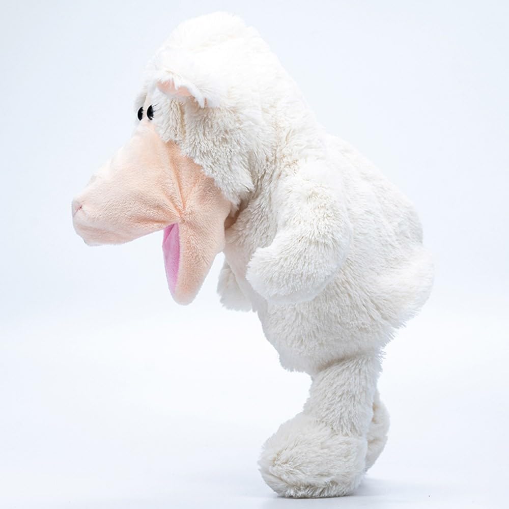 Pugs At Play Puppet Lamb, 12-Inch Soft Singing Puppet, Interactive Educational Toy for Kids 3+