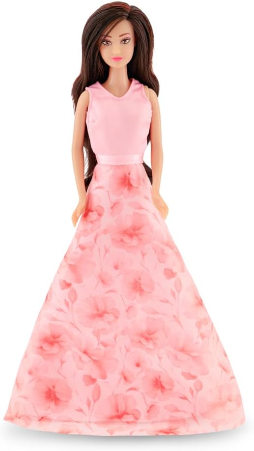 Fulla Doll with Dress-Up Closet, Fashion Wardrobe Playset with Outfits and Accessories, Mix-and-Match Pretend Play Toy for Girls Ages 3 and Up