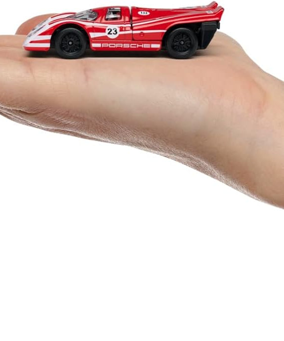 Majorette Vintage Autos 5-Piece Set – Ford Mustang, Porsche 934, Renault Alpine A110, VW Beetle & VW T1, Die-Cast Collectible Toy Cars for Kids & Collectors