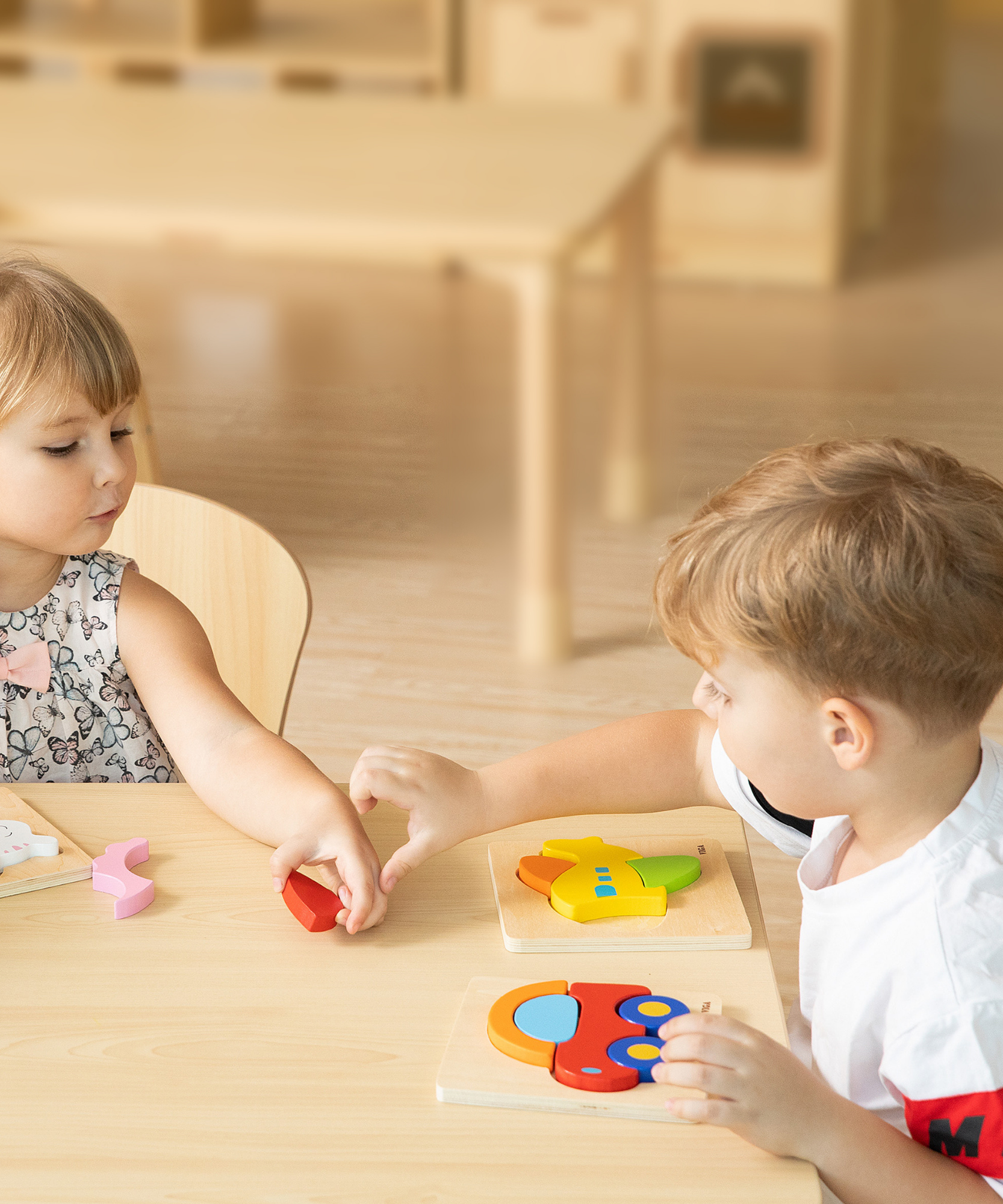 مجموعة فيجا من 12 قطعة أحجية مكعبات من 4 إلى 5 قطع، لعبة مونتيسوري الخشبية، تنمي المهارات الحسية والإدراكية والحركية الدقيقة، لعبة تعليمية للأطفال غير سامة وصديقة للبيئة، مناسبة للأولاد والبنات من سن 18 شهرًا فما فوق