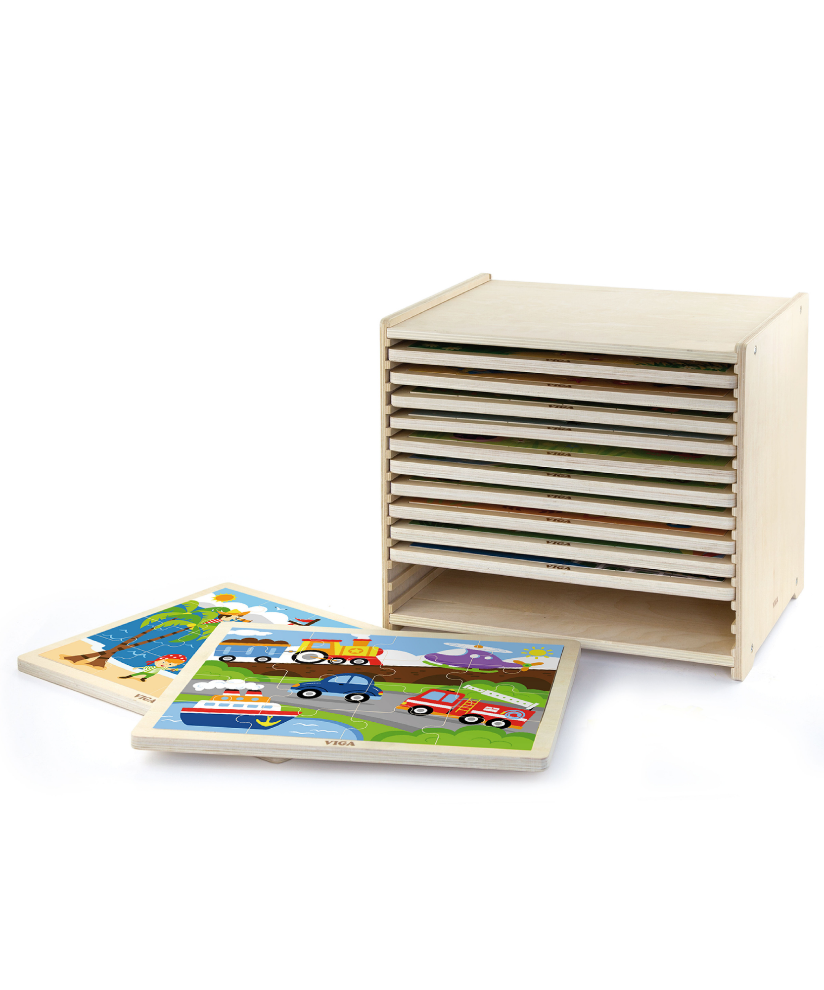 مجموعة فيجا من 12 قطعة من أحجية الصور المقطوعة، لعبة مونتيسوري الخشبية، تنمي المهارات الحسية والإدراكية والحركية الدقيقة، لعبة تعليمية للأطفال غير سامة وصديقة للبيئة، مناسبة للأولاد والبنات من عمر سنتين فما فوق