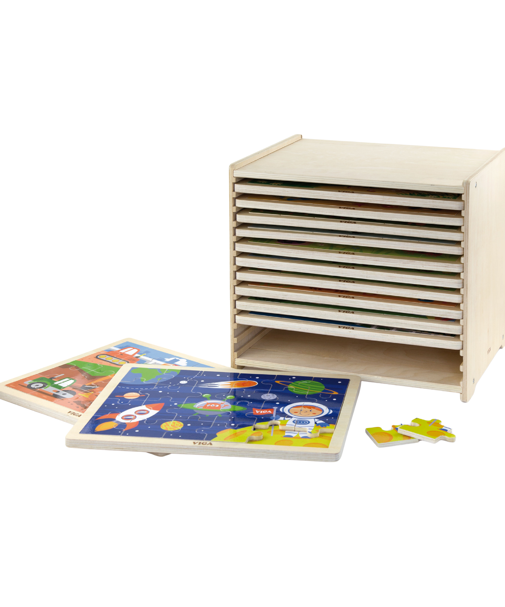 مجموعة فيجا من 12 قطعة، 24 قطعة من أحجية الصور المقطوعة، لعبة مونتيسوري الخشبية، تنمي المهارات الحسية والإدراكية والحركية الدقيقة، لعبة تعليمية للأطفال غير سامة وصديقة للبيئة، مناسبة للأولاد والبنات من عمر سنتين فما فوق