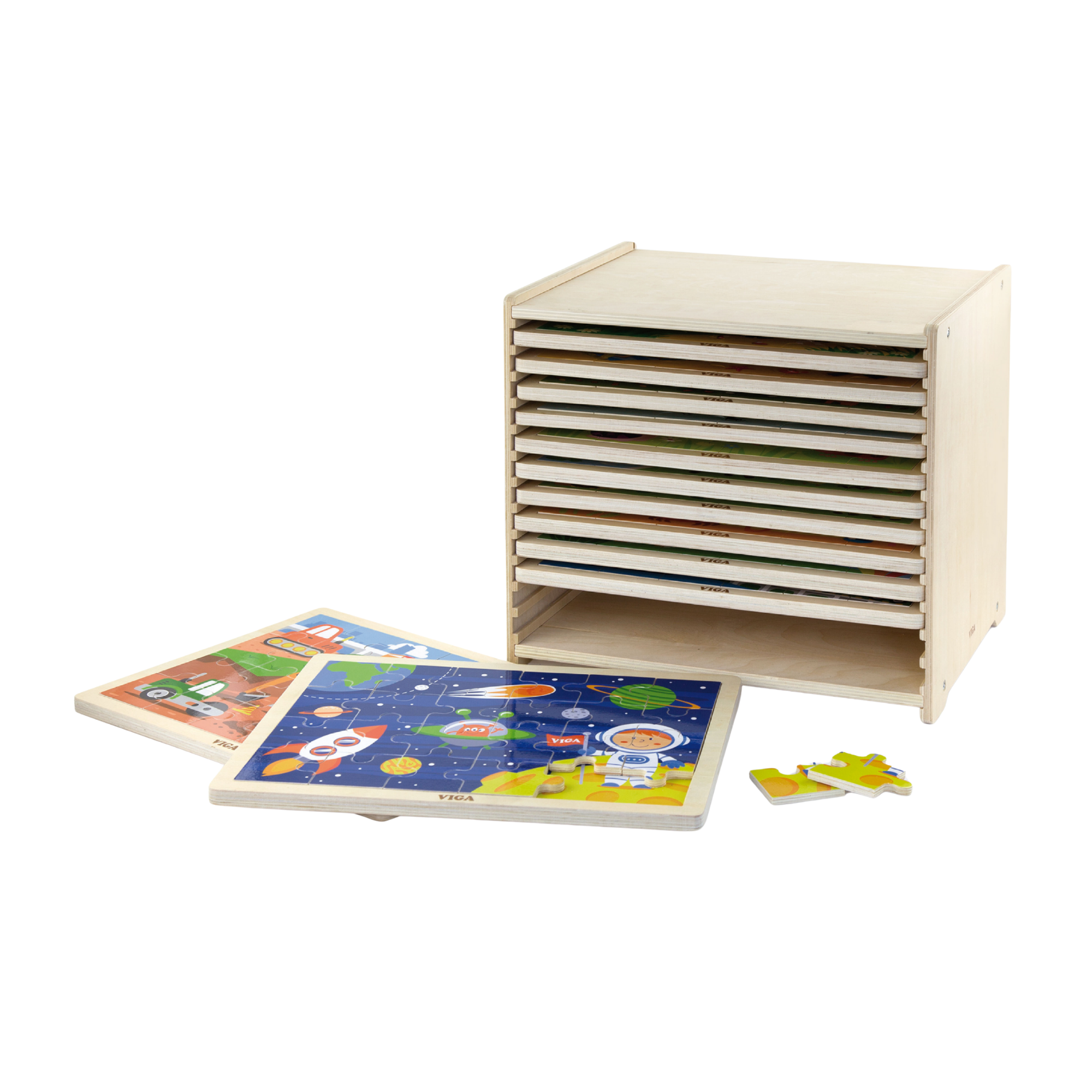 مجموعة فيجا من 12 قطعة، 24 قطعة من أحجية الصور المقطوعة، لعبة مونتيسوري الخشبية، تنمي المهارات الحسية والإدراكية والحركية الدقيقة، لعبة تعليمية للأطفال غير سامة وصديقة للبيئة، مناسبة للأولاد والبنات من عمر سنتين فما فوق