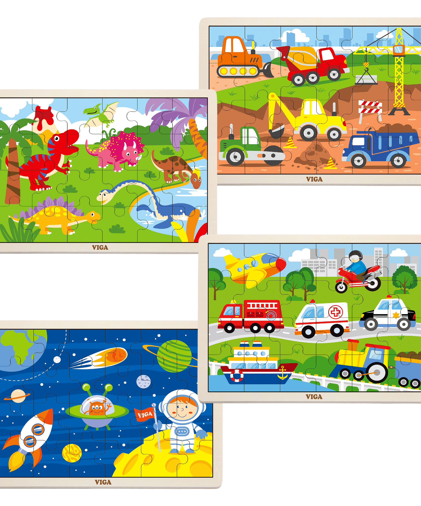 مجموعة فيجا من 12 قطعة، 24 قطعة من أحجية الصور المقطوعة، لعبة مونتيسوري الخشبية، تنمي المهارات الحسية والإدراكية والحركية الدقيقة، لعبة تعليمية للأطفال غير سامة وصديقة للبيئة، مناسبة للأولاد والبنات من عمر سنتين فما فوق