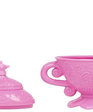 Disney Princess 26-Piece Toy Dinnerware Set, Multicolor Pretend Play Tea Set with Plates, Cups, Spoons, Forks, Knives, Teapot, Sugar Bowl and Creamer, Kids 3+