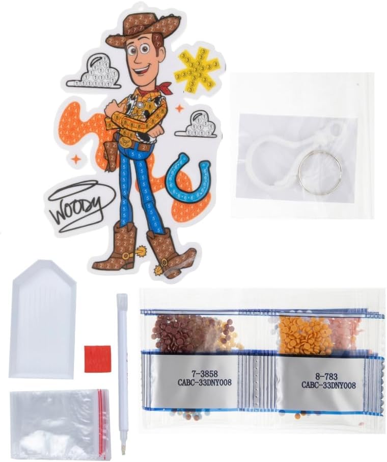 Woody, Crystal Art Bag Charm