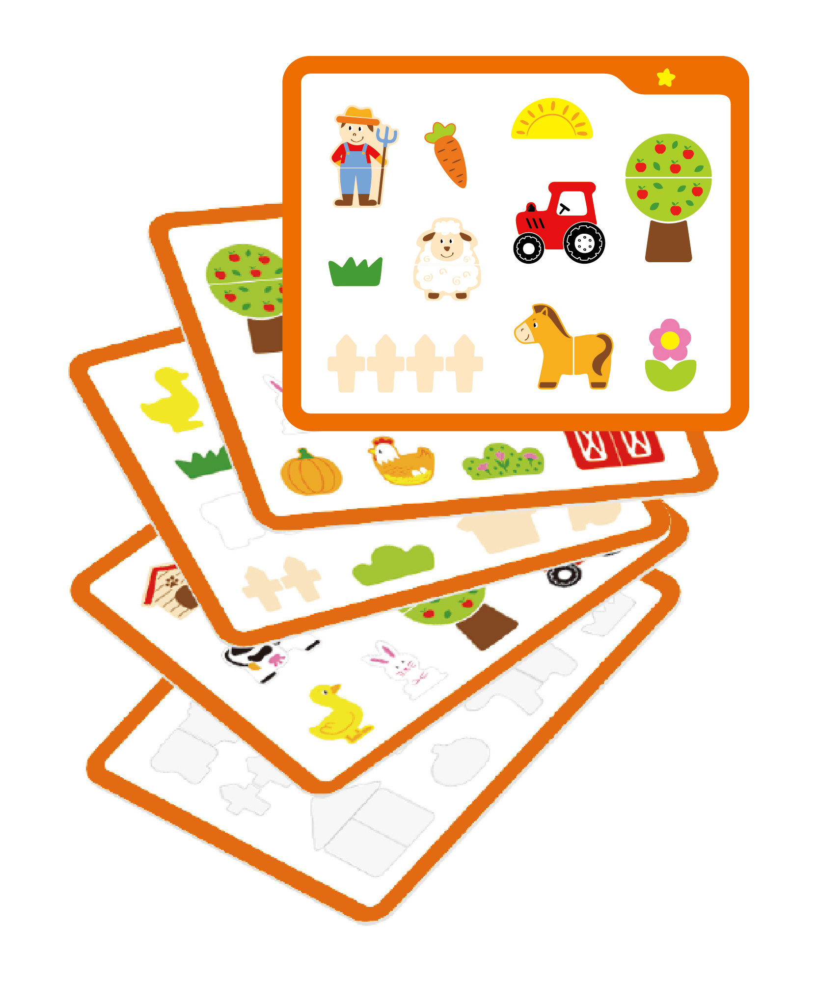 مجموعة ألعاب مزرعة فيجا تاك زاب، لعبة مطرقة خشبية من مونتيسوري مع 24 قطعة مزرعة، تنمي المهارات الحركية الدقيقة والمنطق، لعبة تعليمية صديقة للبيئة وغير سامة، للأولاد والبنات من سن 4 سنوات فما فوق