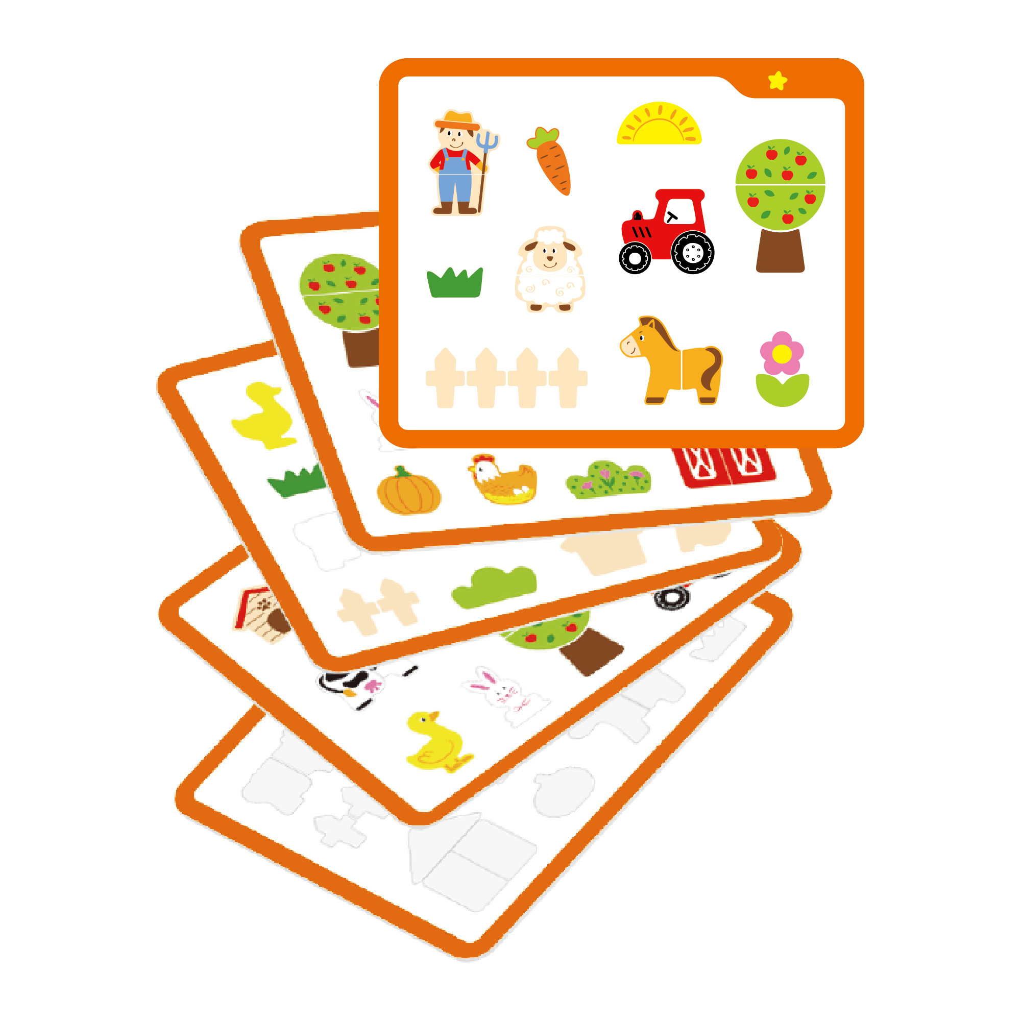 مجموعة ألعاب مزرعة فيجا تاك زاب، لعبة مطرقة خشبية من مونتيسوري مع 24 قطعة مزرعة، تنمي المهارات الحركية الدقيقة والمنطق، لعبة تعليمية صديقة للبيئة وغير سامة، للأولاد والبنات من سن 4 سنوات فما فوق