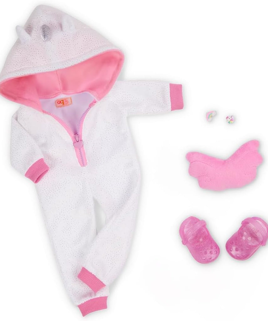 Our Generation Doll w/Unicorn Pajama, Lilian | Premium Quality Toy for Kids