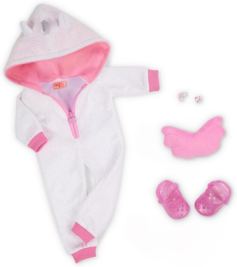 Our Generation Doll w/Unicorn Pajama, Lilian | Premium Quality Toy for Kids
