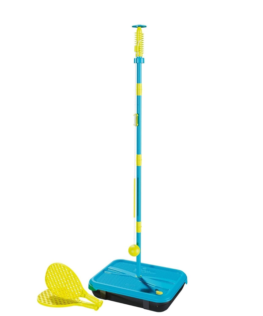 Mookie Swingball Lite All Surface with Adjustable Height to 1.4m, Two Checker Bats and Rubber Tennis Ball, Outdoor Active Play Game for Kids, 3Y+ Years