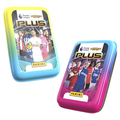 Panini Premier League 2024 Adrenalyn XL PLUS Trading Cards Pocket Tin with 7 Packets and Limited Edition Card