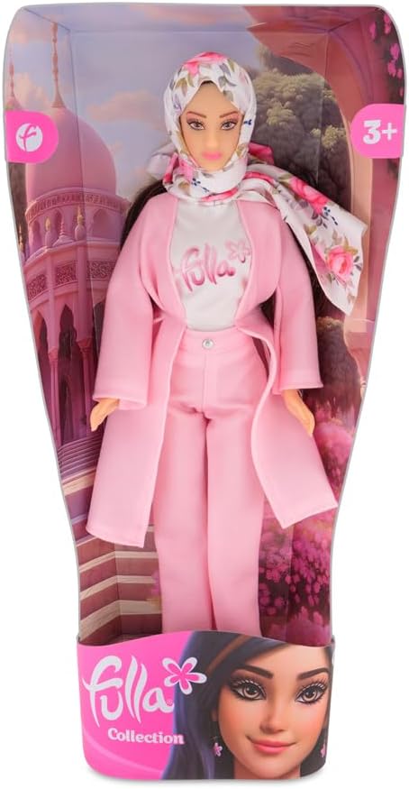 Fulla Trendy Outfit Doll with Modern Clothes and Accessories, Fashion Doll for Girls Age 3+, Ideal for Dress-Up Role Play and Imaginative Play