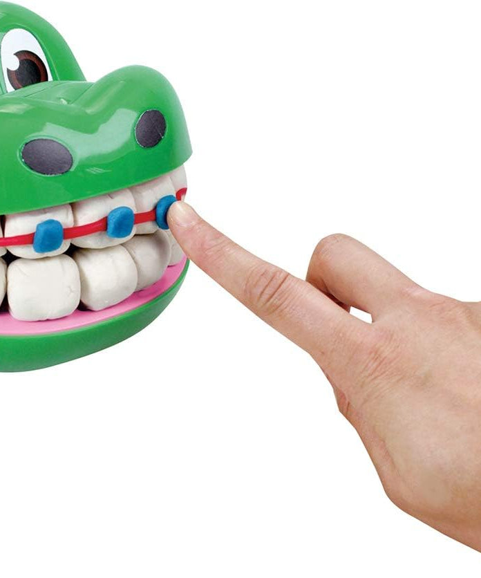 Simba Art & Fun Dough Crocodile Dentist Set, 15-Piece Modelling Clay Play Set for Kids 3+, Multi-Colour