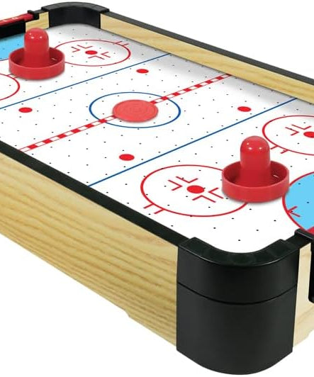 Ambassador 16 Inch Tabletop Air Hockey Game for Kids 3+ Years, Portable Mini Air Hockey Table, 2 Player Arcade Style Game