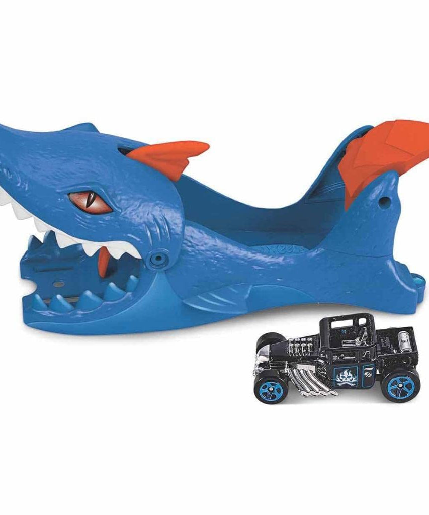 Hot Wheels Nemesis Launcher Assortment, Dino Launcher, Shark Launcher, Hot Wheels City Car Launchers, 1:64 Scale Cars, Gift for Kids 4-8 Years