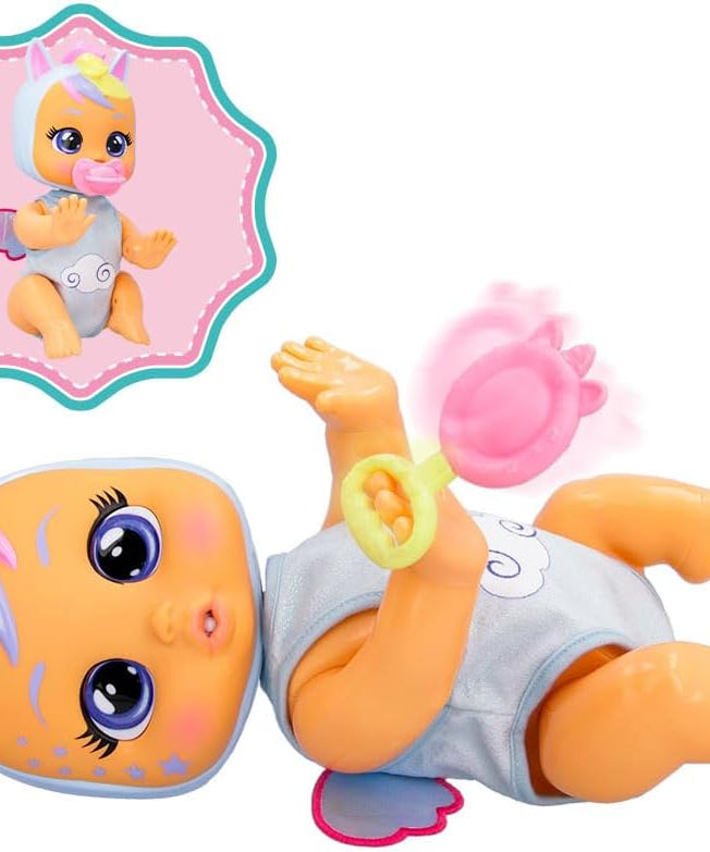 Cry Babies Crawling 4 Pattes Jenna, Crawls & Giggles, With 30+ Baby Sounds, Includes Accessories, 1 Years+