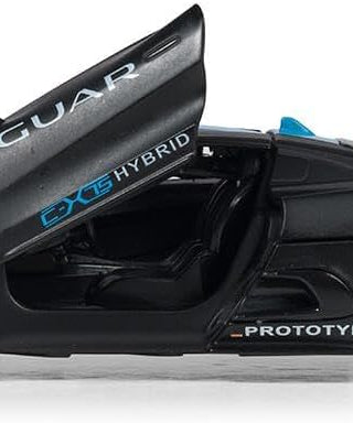 D-Power Jaguar C-X75 Die-Cast Model Car – 1:32 Scale, Black, Pull-Back Supercar Toy, Ages 3+