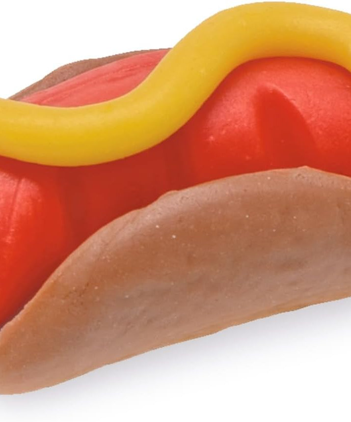 Simba Art & Fun Burger Kneading Set, 4 x 50g Modelling Dough with Grill & Accessories, 13-Piece Clay Set for Kids 3+