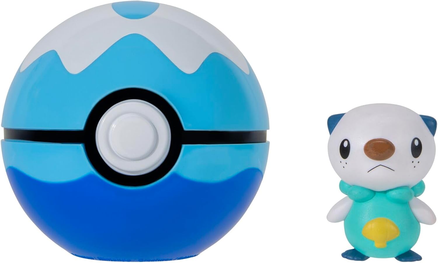 Pokemon Clip n Go - Oshawott with Diveball, Action Figures, Official Detailed Figurines, Collectibles, Figure with Poke Ball, 4 Years+