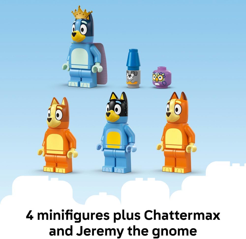 LEGO Bluey: Bluey's Family House Toy - Modular Playset with Multiple Rooms, a Garden, 4 Minifigures & Fun Accessories - Birthday Gift for 4+ Year Old Girls & Boys or TV Show Fans - 11203