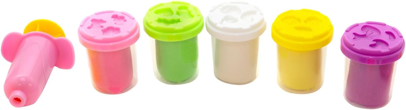 Simba A&F Dough Set Fruit Bucket, 16-Piece Modeling Playset for Creative Play, Safe Soft Dough with Fruit Shapes, Art and Fun Activity Set for Kids 3+