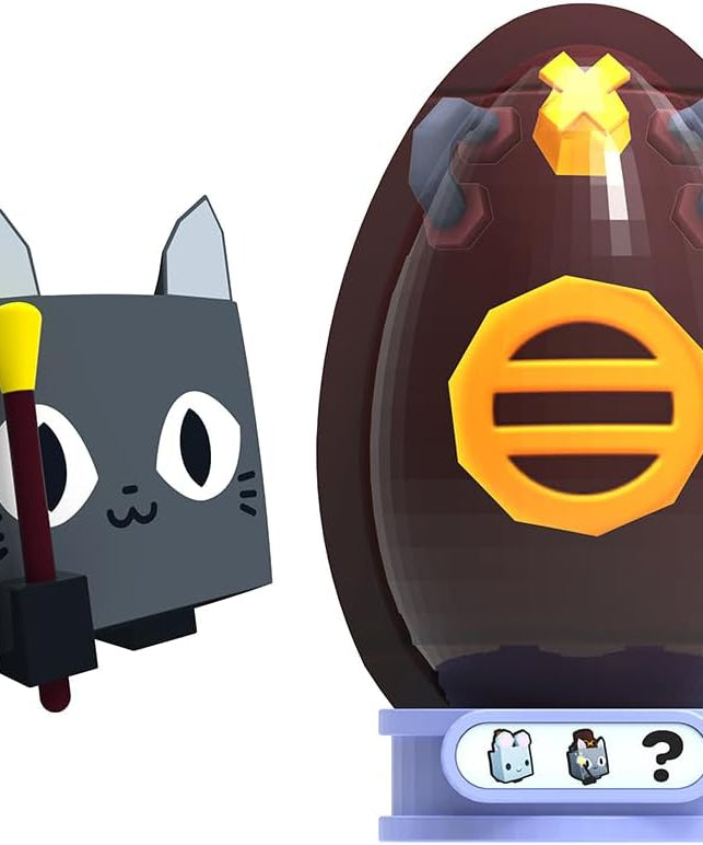 Pet Simulator, Mystery Pet Minifigures 2-Pack, Mystery Eggs, Randomized Minifigure Pets, Accessories & Stands, Series 1, Includes DLC