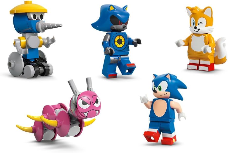 LEGO Sonic the Hedgehog Team Sonic Command Truck Toy - Interactive Set with an ATV Car & 5 Figures incl. Tails - Gift for 8+ Year Old Boys, Girls & Gaming Fans - 77006