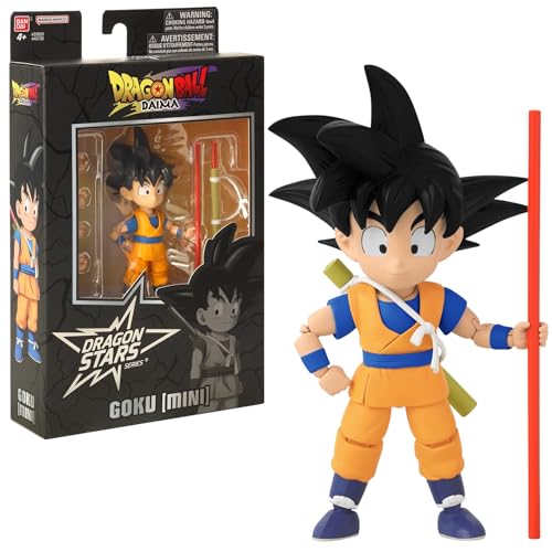 Bandai - Dragon Ball Stars Daima - Goku Mini 5-Inches, Young Warrior Goku, 17cm Action Figure, Highly Details Articulated Figurine, Collectible, 4 Years+