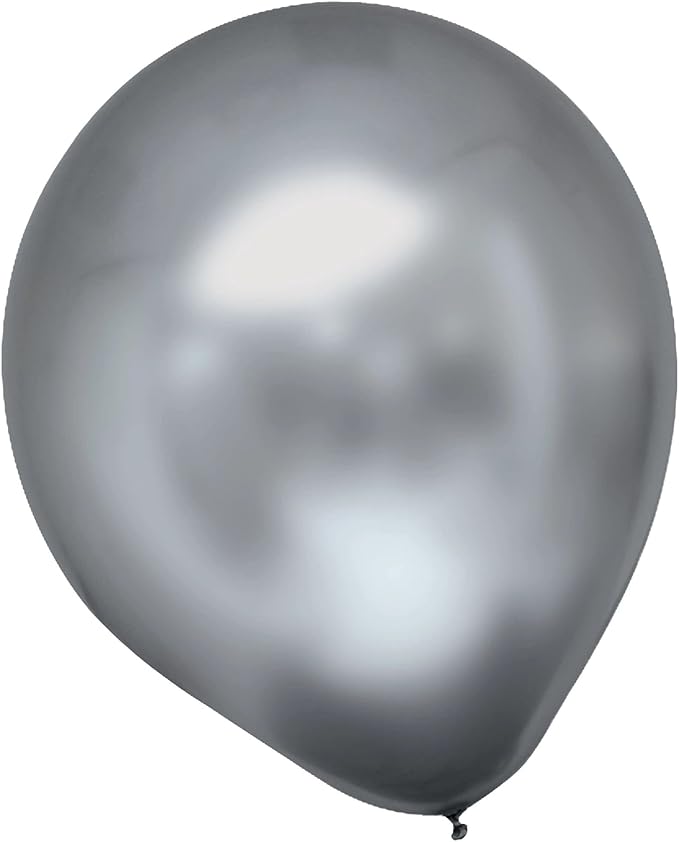 Satin Luxe Latex Balloon - 11" - Platinum - 6 Pcs