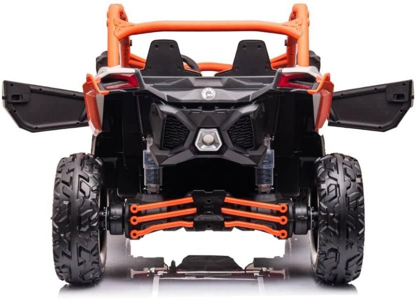 Can-Am Maverick Turbo RR 24V Kids Ride-On Buggy 4 Motors with Parental Remote Control, Off-Road Style Electric UTV for Kids 3+ Years