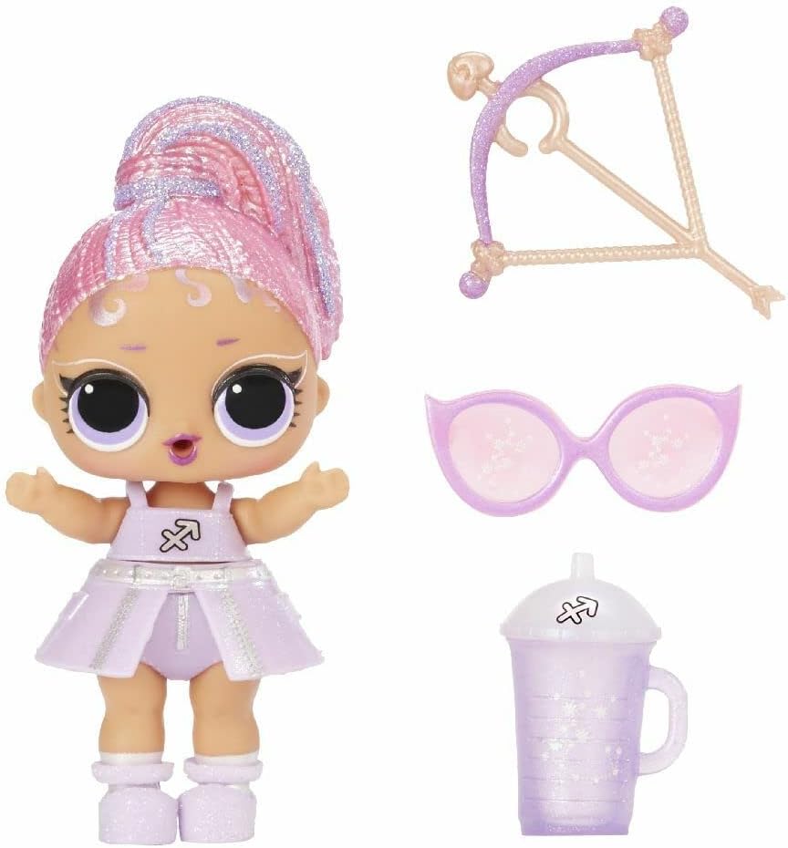 L.O.L. Surprise Present Tots Series 2 Doll with 8 Surprises, Star Sign Themed Fashion Doll, 3 Inch Collectible Toy for Girls