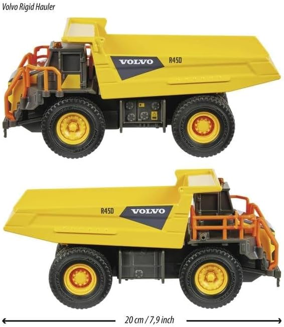 Majorette 213723000 Police Grand Series ConstructionVolvo Hauler Rigid R45D Die-Cast, One Size