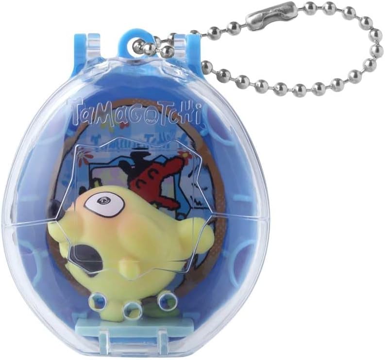 Tamagotchi Collectibles Series 1 Poop Time Figures, 1 of 6 Characters to Collect, with Display Case and Sticker, Ages 6+