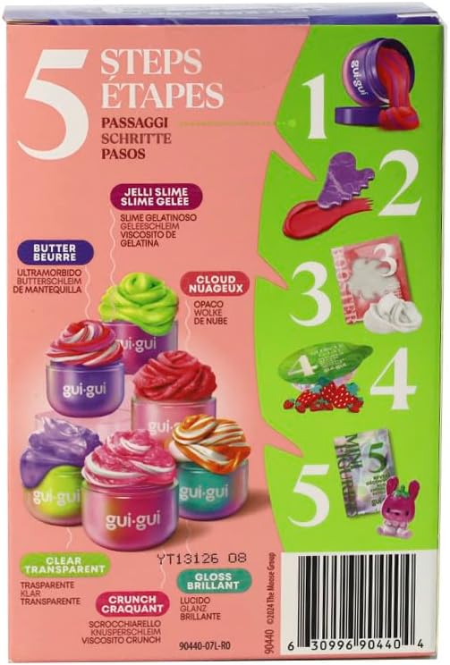 Gui Gui Slime Fruity Glow Edition Butter Slime, Stretchable DIY Slime with Styling Accessories, Creative Sensory Toy for Kids, Ages 6+