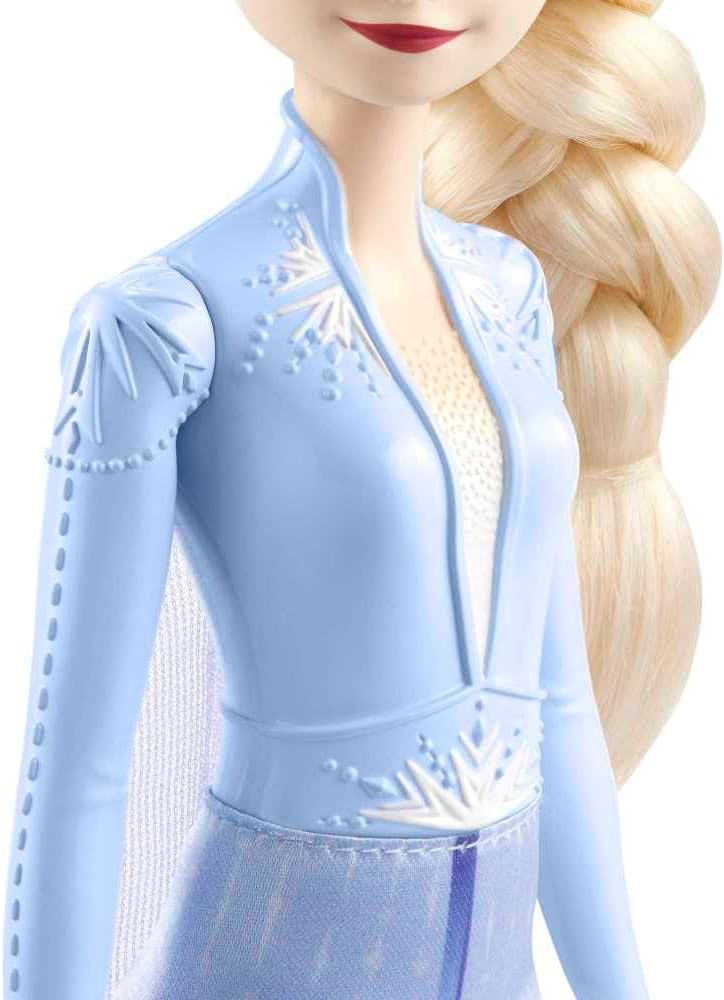 Disney Frozen 2 Elsa Fashion Doll, Posable Princess Toy with Outfit, Cape and Boots, Movie Inspired Doll for Kids Age 3+