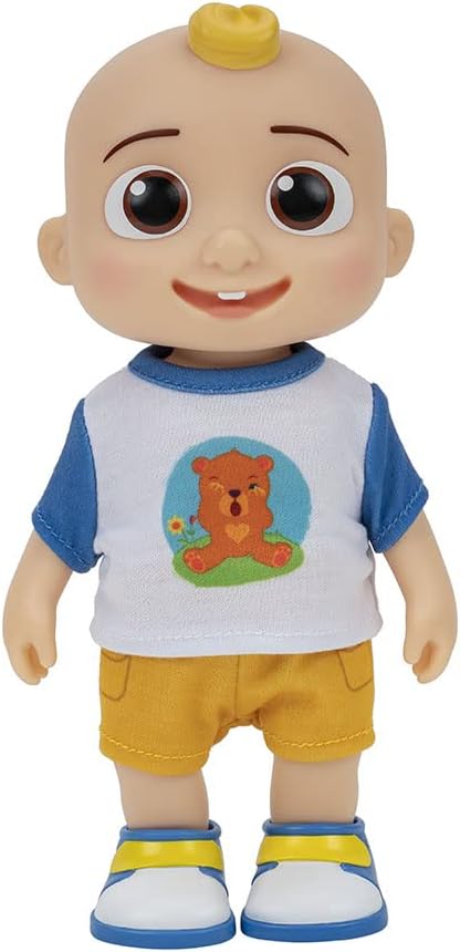 CoComelon Dress Up JJ Doll 9 Inch, Roto Head Figure with Outfit Accessories, Role Play Toy for Toddlers, CoComelon Character Doll, 3 Years+