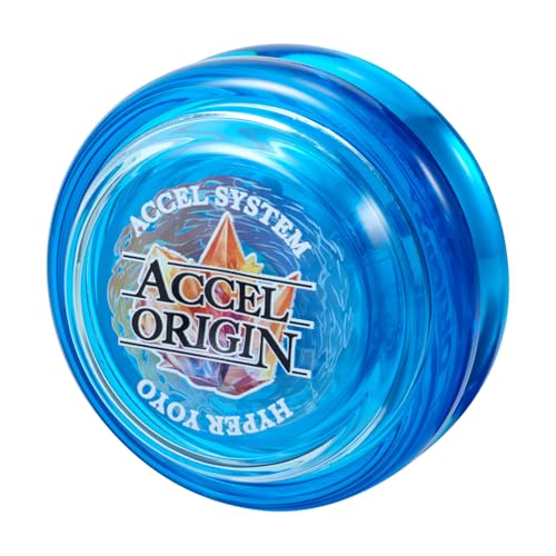 Bandai Accel Hyper Yo Blue, Skill Game Yo Yo with Accel System, High Speed Trick YoYo, For Boys and Girls Ages 8+