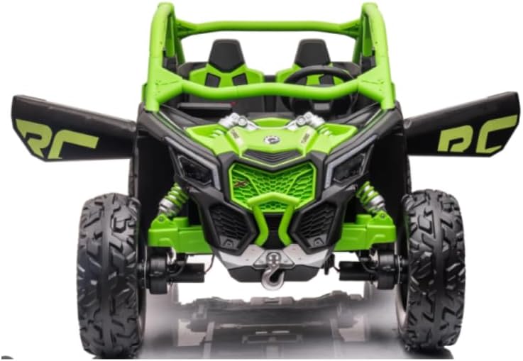 Can-Am Maverick Turbo RR 24V Kids Ride-On Buggy 4 Motors with Parental Remote Control, Off-Road Style Electric UTV for Kids 3+ Years