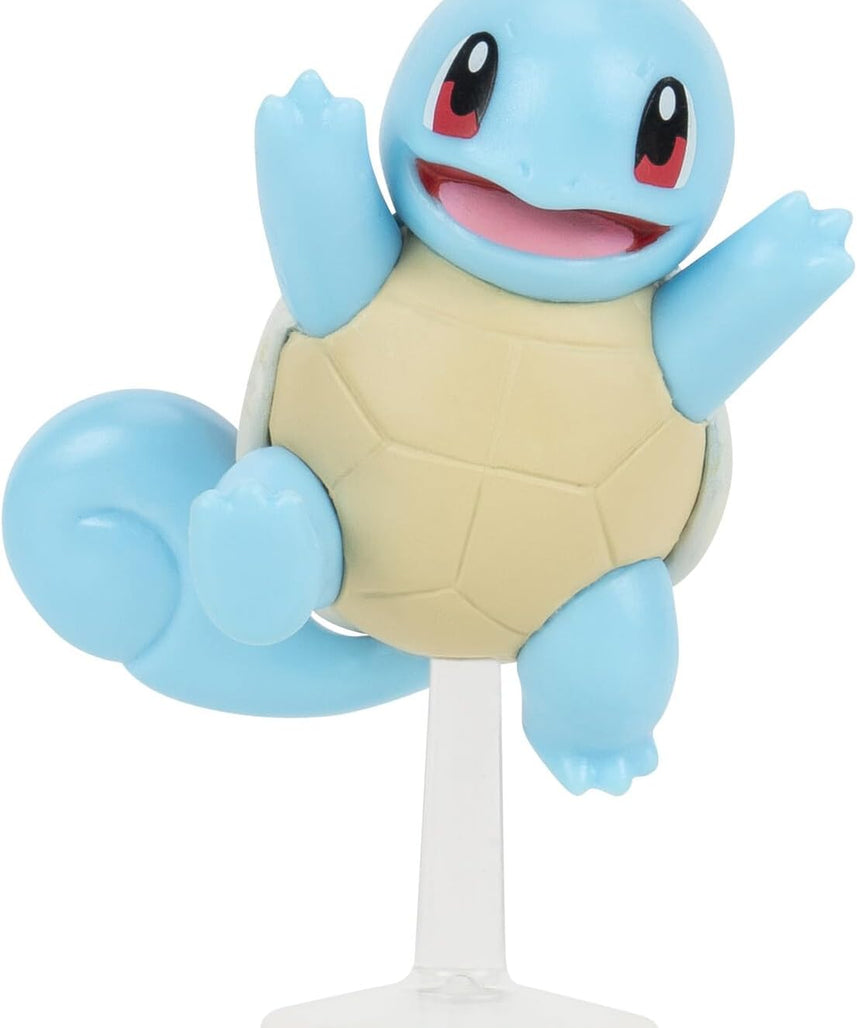 Pokemon Battle Figure Magby & Squirtle, Official Detailed Action Figures, Play Figurines for Kids, Toy Gift