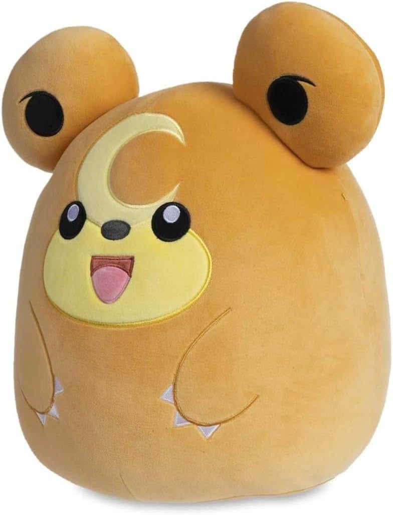 Pokémon Squishmallow Teddiursa 10" – Soft Plush Toy, Brown Bear, Ages 3+