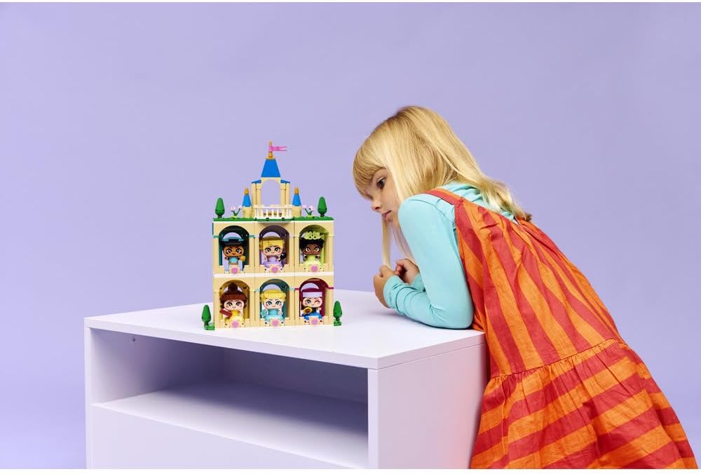 LEGO|Disney Princess Mini Jasmine & Rapunzel Figures - Collectible Toy w/ 2 Mini Dolls & Accessories incl. a Magic Lamp - Small Gift for 5+ Year Old Girls & Fans - 43303