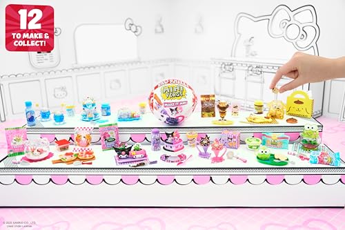 MGA Miniverse Make It Mini Sanrio Hello Kitty & Friends Series 2 DIY Resin Snacks, Desserts, Accessories & Display Case – Collectible Keroppi, Cinnamoroll, Pompompurin, Kuromi Minis