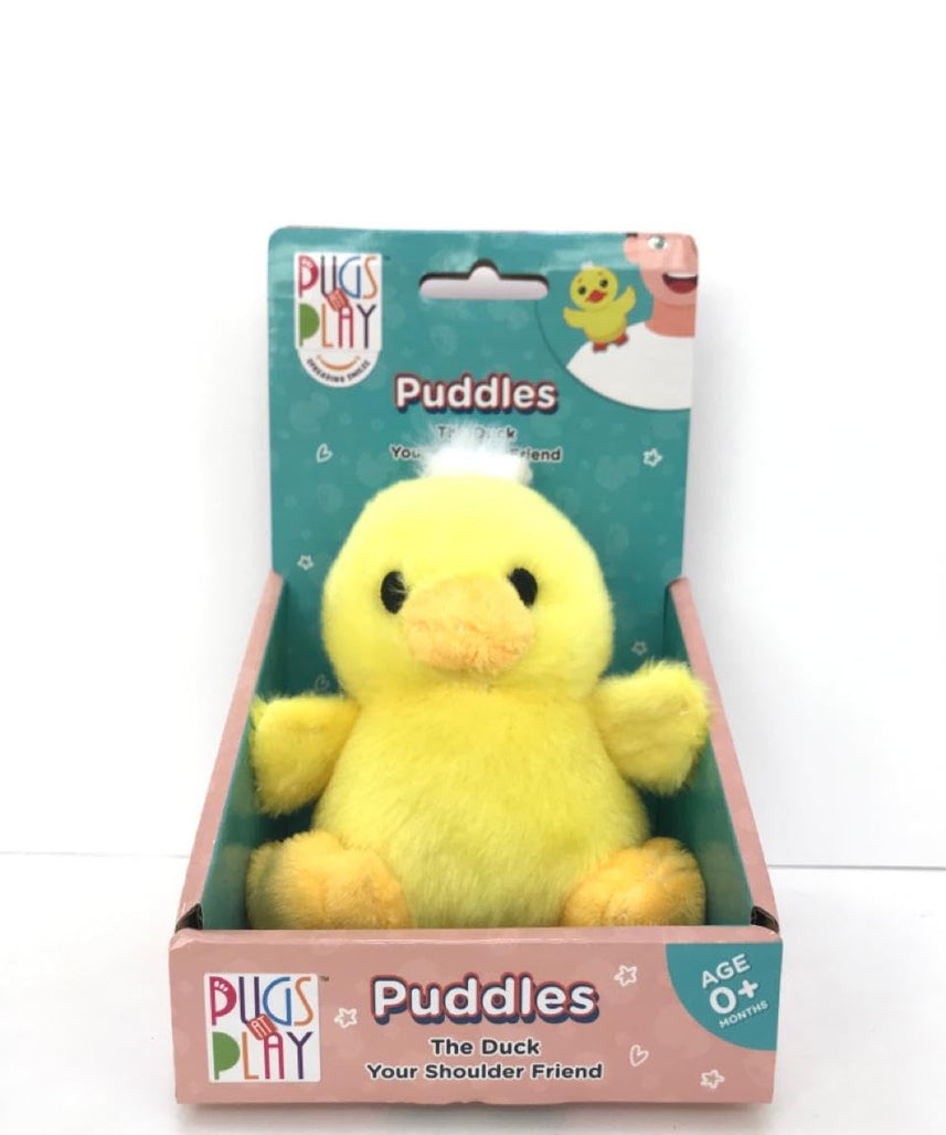 Pugs At Play Shoulder Buddy Puddles 4-Inch