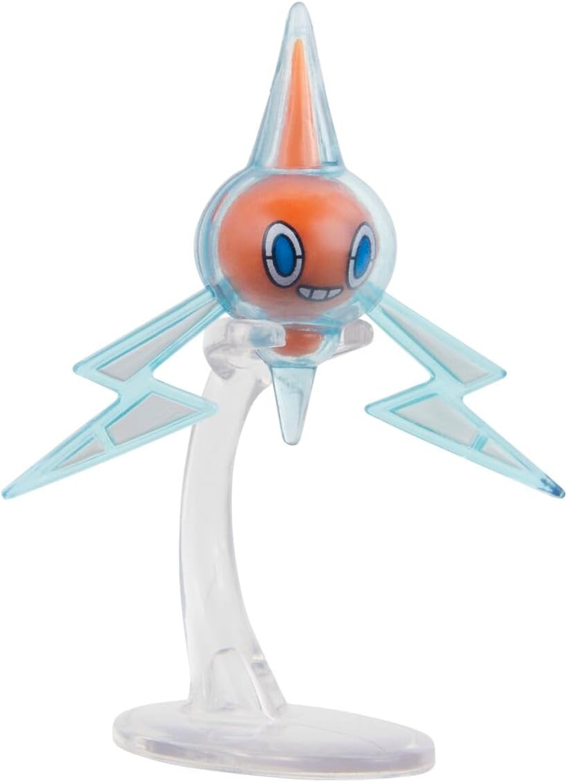 Pokemon Clip n Go - Rotom with Quickball, Action Figures, Official Detailed Figurines, Collectibles, Figure with Poke Ball, 4 Years+