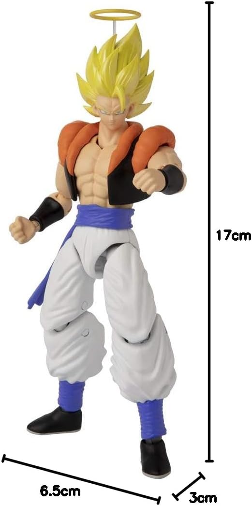 BANDAI Dragon Ball Super Dragon Stars Super Saiyan Gogeta Action Figure 17 cm, Anime Collectible with 15+ Points of Articulation, Interchangeable Hands, Manga-Inspired Packaging