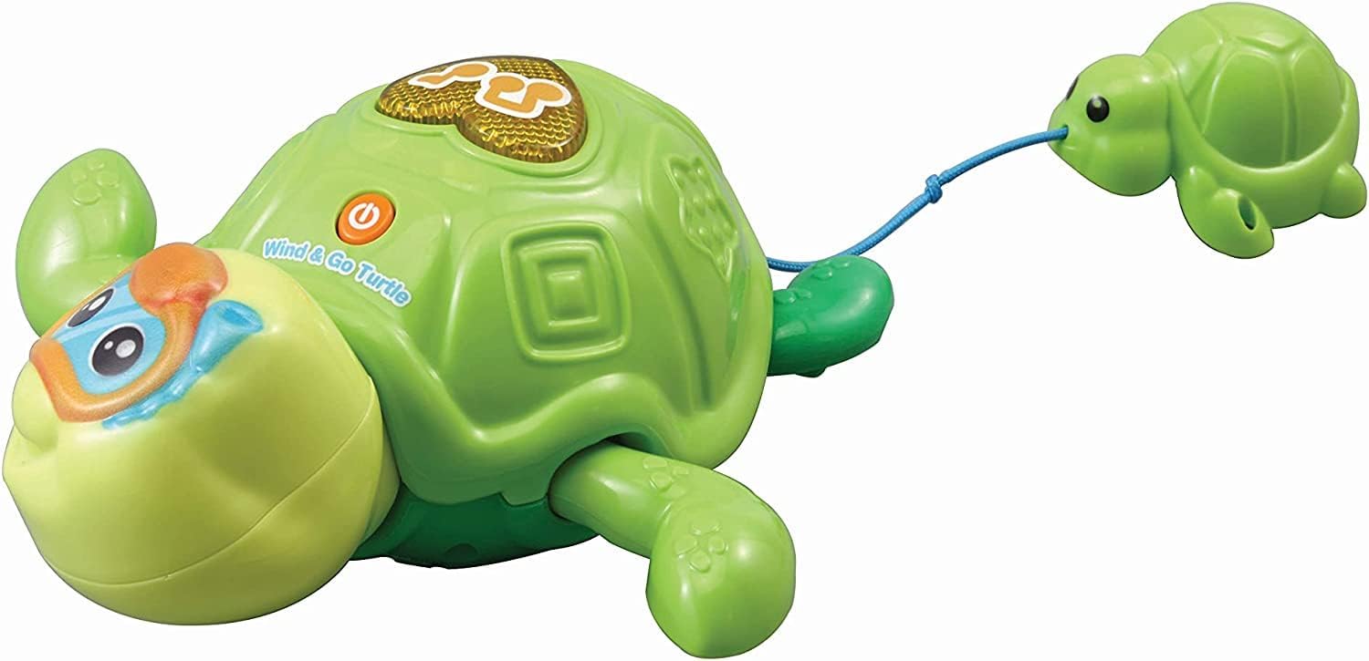 VTech Wind & Go Turtle – Interactive Bath Toy with Music, Melodies, and Educational Phrases for Toddlers 12–36 Months