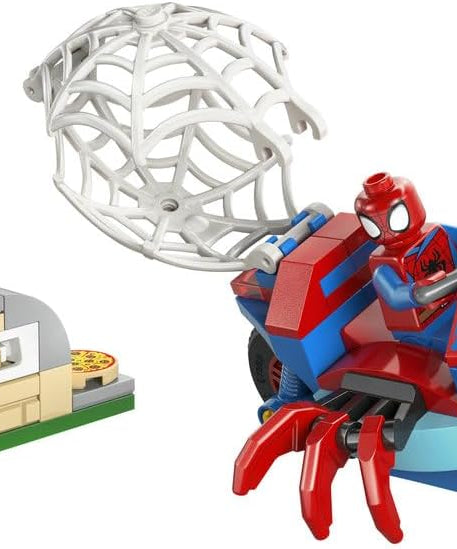 LEGO ǀ Marvel Spidey on his Motorcycle vs. Rhino - SuperHero Toy w/a Motorbike & 2 Minifigures - Gift for 4+ Year Old Boys and Fans of the Spidey and his Amazing Friends Show - 11206