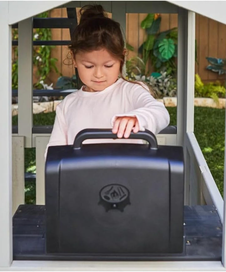 KidKraft Silver Sands Wooden Swing Set with Slides, Swings, Acrobar, Clubhouse and Picnic Table, Outdoor Playset for Kids Ages 3–10