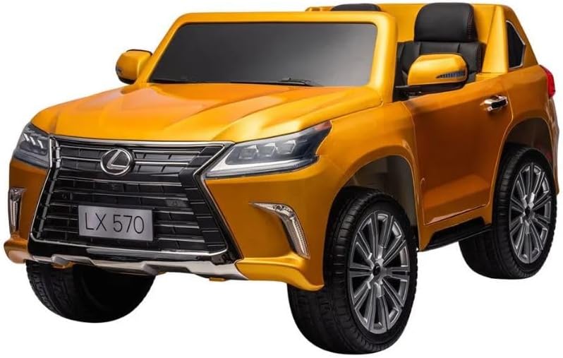 Lovely Baby Lexus LX570 SUV Ride-On Car for Kids, 3+ Years, Remote Control, LED Lights, Music, Openable Doors – Red, Gold, or Blue